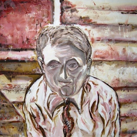 Marilyn Deitchman: 'Irving', 2011 Acrylic Painting, Portrait. Artist Description:       expressionist, emotional, textural, gestural    ...
