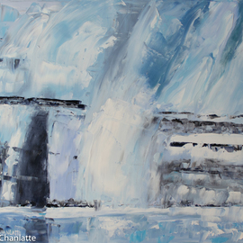 Marino Chanlatte: 'ocean 77 ocean ice melting', 2018 Oil Painting, Seascape. Artist Description: With this new series of painting aEURoeOceansaEURtm ice meltingaEUR I am calling the attention to the climate change and the global warming effects that are happening. We need to do something, but not deny the evidence.Some of the thickest sea ice in the entire Arctic, with ridges ...