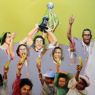 Martinho Dias: 'Applause 5', 2006 Acrylic Painting, Figurative. 