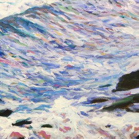 Marty Kalb: 'Antigua Waves  5', 2011 Acrylic Painting, Seascape. 