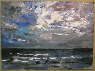 Marty Kalb: 'Clearing Up', 2009 Pastel, Seascape.  