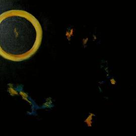 Michal Ashkenasi: 'Eclipse ', 2005 Acrylic Painting, Other. Artist Description: The Eclipse as a metaphora for for the slow death of Earth because the careless use of the resources of the World by Mankind . ...