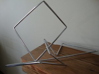 Max Tolentino: 'GEOMETRY', 2016 Steel Sculpture, Abstract.  Steel sculpture in chromed wire , not available ...