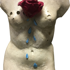 Meryem Erogan: 'rising', 2016 Mixed Media Sculpture, Abstract Figurative. Artist Description: rose melting, sculpture...