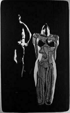 Youri Messen-jaschin: 'Danse', 1974 Woodcut, Undecided. 1/ 15 Xylography (r) by 1966 Prolitteris Postfach CH. - 8033 Zurich (c) by 1966 Youri Messen- Jaschin Switzerland...