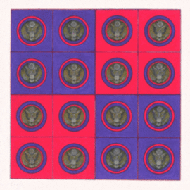 Youri Messen-jaschin: 'Eagle', 1997 Tempera Painting, Optical. Artist Description: Gouache on paperKinetic ArtA(r) 1997. by ProLitteris, Po. Box CH- 8033 Zurich / A(c) 1997 by Youri Messen- Jaschin Switzerland ...