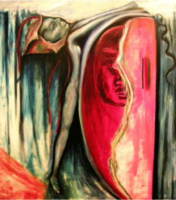 Eduardo Diaz  'Background', created in 2004, Original Pastel.