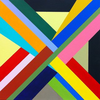 Michael Griesgraber: 'X Series 1', 2012 Acrylic Painting, Abstract.    X colorful geometric abstraction   ...