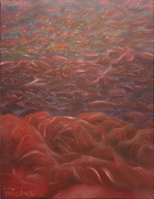 Micha Nussinov: 'Movement 3', 2004 Oil Painting, Landscape. An imaginery landscape. The artist expresses his feelings through color light and movement....
