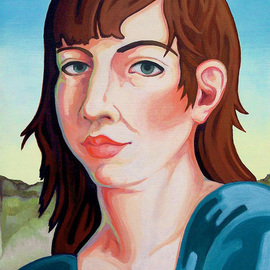 Sara Adrian: 'Appalachia High Ground', 2008 Oil Painting, Portrait. Artist Description:  Oil on Wood  ...