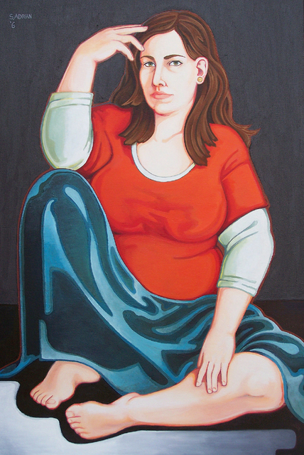 Sara Adrian  'Portrait Of This Artist', created in 2006, Original Mixed Media.