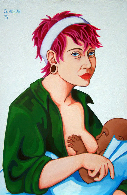 Artist Sara Adrian. 'Proud Mary' Artwork Image, Created in 2005, Original Mixed Media. #art #artist