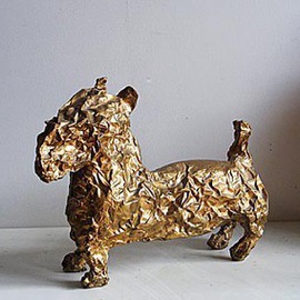 Mihail Simeonov: 'Dog named Tony', 1995 Bronze Sculpture, Animals. Artist Description:   bronze sculpture    ...
