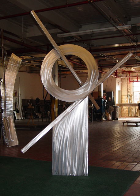 Michael Baker  'Sticks And Stones 1', created in 2007, Original Sculpture Steel.