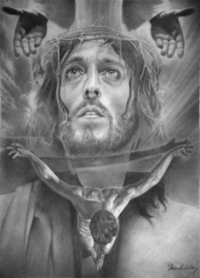 Minh Hang: 'only God can judge', 2009 Pencil Drawing, Religious.   This is a pencil drawing, it also available for limited edtion print signed by artist, for sale at $100 each. size 16X20 inches.     ...