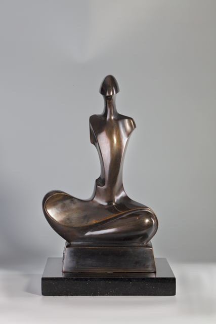 Mircea Puscas  'MEDITATION', created in 2023, Original Sculpture Bronze.