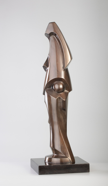 Mircea Puscas  'Leda Entering The River', created in 2003, Original Sculpture Bronze.