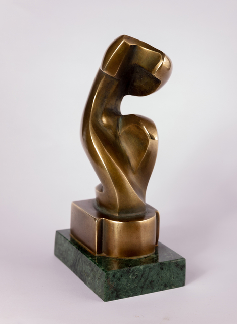 Mircea Puscas  'Torso Inclined', created in 2001, Original Sculpture Bronze.