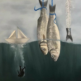 Mitra Asghari: 'untitled 001', 2019 Oil Painting, Surrealism. Artist Description: Painting, Oil Coloron Canvas...