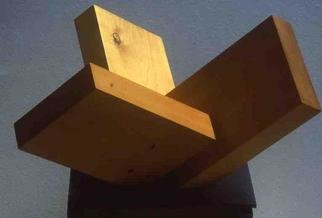 Mrs. Mathew Sumich: 'Wood Rectangles 2', 1968 Wood Sculpture, undecided. oiled, natural alder, 3 rectangles on diagonal...