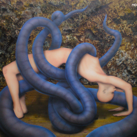Moises Hergueta: 'ARREBATO', 2010 Oil Painting, Other. 