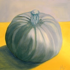 Marilia Lutz: 'Blue squash', 2011 Oil Painting, Still Life. Artist Description: Oil on canvas...