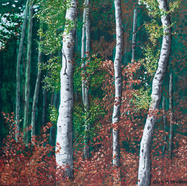 Artist Guy Octaaf Moreaux. 'Early Autumn In Limburg' Artwork Image, Created in 2017, Original Pastel Oil. #art #artist