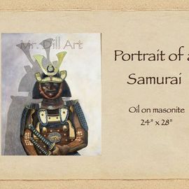Mr. Dill: 'Portrait of a Samurai', 2009 Oil Painting, Portrait. Artist Description:           Historic Samurai figure fading        ...
