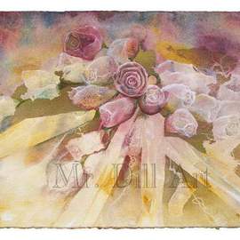 Mr. Dill: 'The Bouquet', 2011 Acrylic Painting, Floral. Artist Description:  Significant moment symbolized  ...