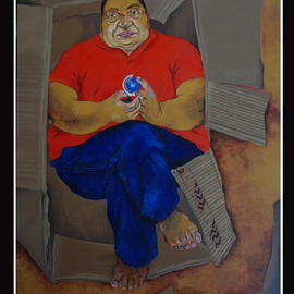 Mrinal Dey: 'progressive society', 2008 Acrylic Painting, Figurative. Artist Description:  this is one of my most recent painting. done with acrylic on canvas.  ...