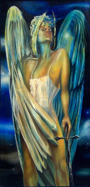 Rafal Mruszczak  'Archangel', created in 2017, Original Painting Oil.