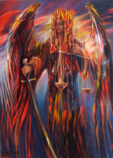Rafal Mruszczak  'Archangel Michael', created in 2017, Original Painting Oil.