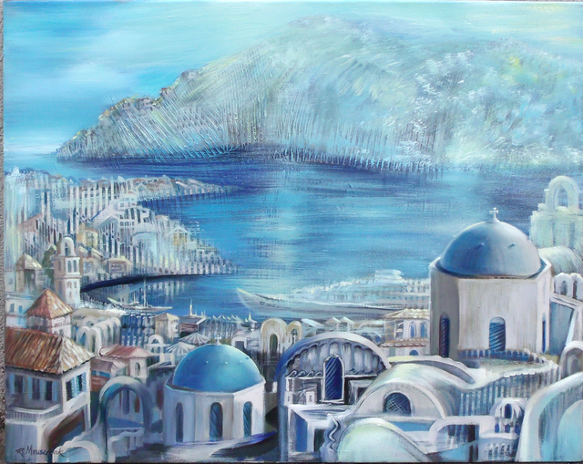 Rafal Mruszczak  'Greek Coast', created in 2017, Original Painting Oil.