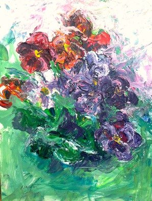 Zsuzsa Naszodi: 'Flowers from Budakeszi', 2013 Acrylic Painting, Floral. 