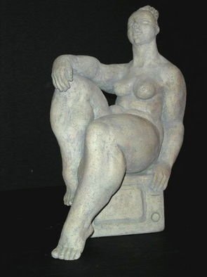 Natalia Shapira: 'TV13,5X11X6,5', 2002 Ceramic Sculpture, Figurative.      Classic Sculpture     ...