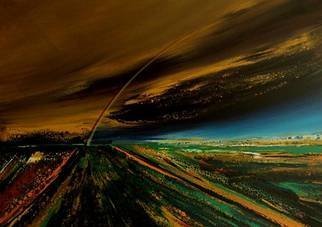 Nelu Gradeanu: 'rainbow', 2018 Acrylic Painting, Abstract. rainbow, art, landscape, nature, nelu gradeanu, peisaj, curcubeu, natura, romania, acrilic, canvas, absolutearts...