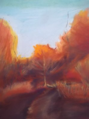 Nicole Pereira: 'Autumn Landscape', 2013 Pastel, Landscape.           