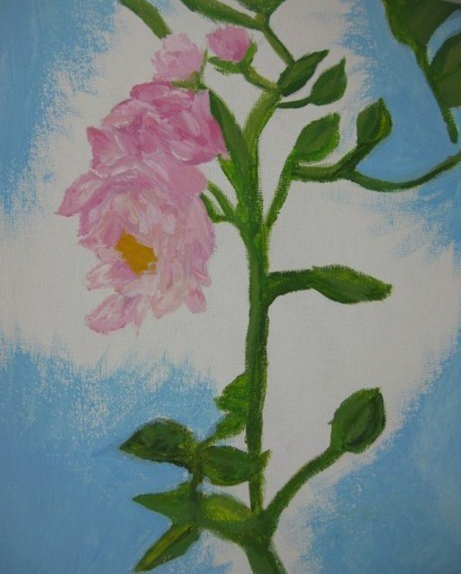 Artist Nicole Pereira. 'Pink Flower' Artwork Image, Created in 2011, Original Drawing Other. #art #artist