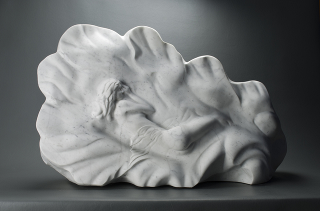 Artist Leslie Dycke. 'Venus In Repose' Artwork Image, Created in 2017, Original Sculpture Stone. #art #artist