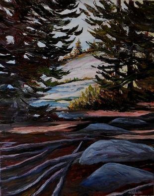 William Christopherson: 'Acadia Maine Bar Harbor Beech Mountain Desert Island', 2013 Oil Painting, Landscape.     Title: 