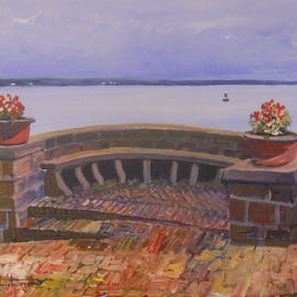 William Christopherson: 'Singer Castle Thousand Islands Saint Lawrence', 2011 Acrylic Painting, Seascape. Artist Description:  Titled 