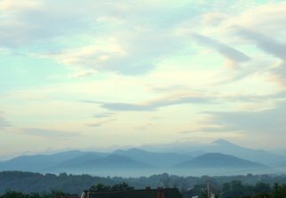 Ron Ogle: '645 am May 22 2009', 2009 Color Photograph, Landscape.  the view from near the Federal Building, here in Asheville, N. C. ...