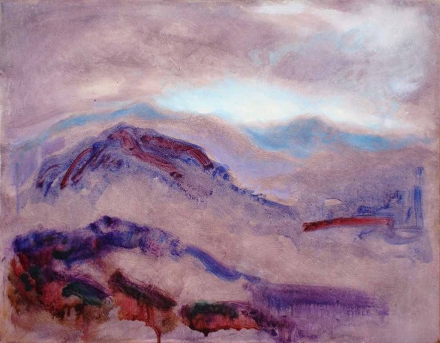 Ron Ogle  'Purple Landscape', created in 2005, Original Drawing Other.