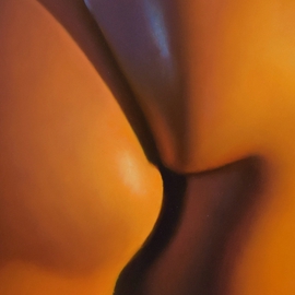 Tim Tyler: 'Abstractus Posterious ', 2016 Oil Painting, nudes. Artist Description:  golden candlight nude women ...
