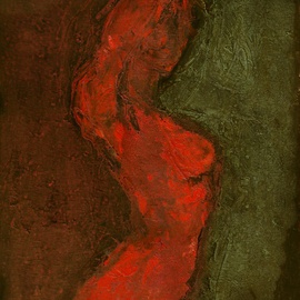 Olga Bukowska: 'A Nude', 2014 Oil Painting, Body. Artist Description:      woman, nude, body ...