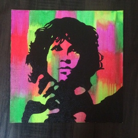 Pooja Shah: 'Commissioned Jim Morrison', 2014 Acrylic Painting, Famous People. Artist Description:  