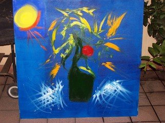 Silvana Orezzoli: 'flor', 2008 Oil Painting, Abstract.   mirando  ...