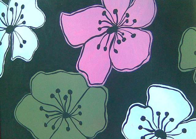 Sui Pal  'FLOWERS', created in 2010, Original Painting Acrylic.