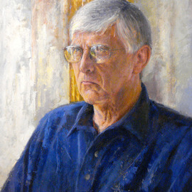 Parnaos Surabischwili: 'Jim', 2010 Oil Painting, Portrait. 