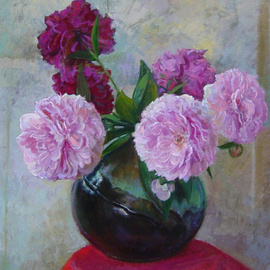 Peonies By Parnaos Surabischwili